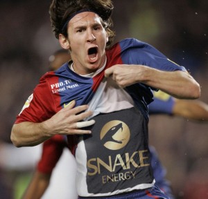 SNAKE Energy sponsort Lionel Messi